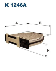 Filtr kabinowy węglowy Filtron K 1246A