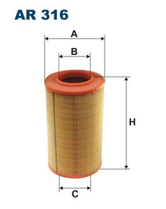 Filtr powietrza Filtron AR 316