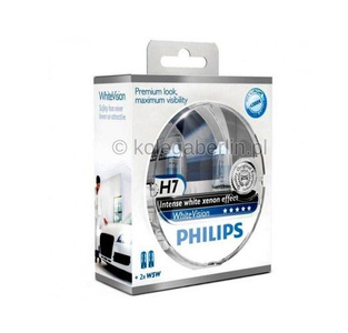 Philips H7 WhiteVision Set + 2x W5W