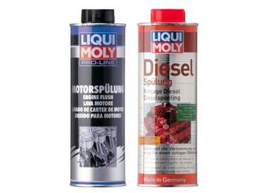 Liqui Moly Diesel Spülung 500ml + Pro-Line Motor Spülung 500ml